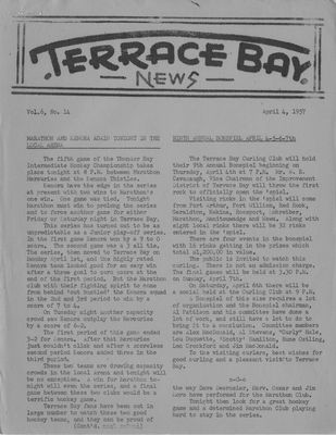 Terrace Bay News, 4 Apr 1957