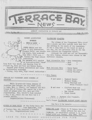 Terrace Bay News, 25 Jul 1957