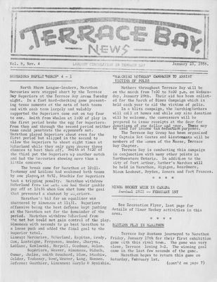 Terrace Bay News, 23 Jan 1958