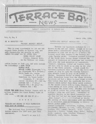 Terrace Bay News, 30 Jan 1958