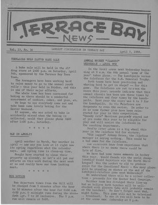 Terrace Bay News, 3 Apr 1958