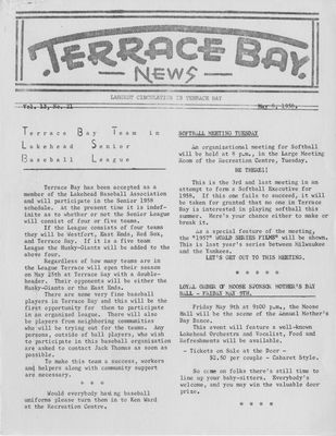 Terrace Bay News, 8 May 1958