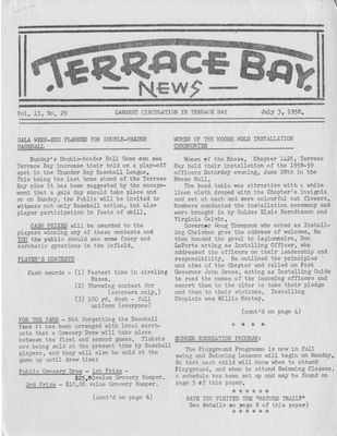 Terrace Bay News, 3 Jul 1958