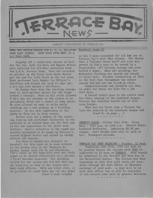 Terrace Bay News, 24 Jul 1958