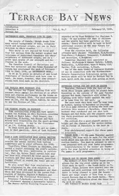 Terrace Bay News, 19 Feb 1959