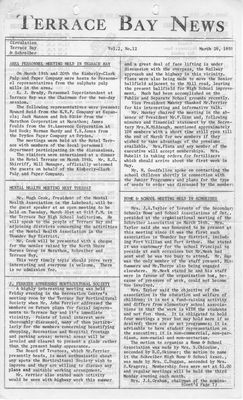 Terrace Bay News, 26 Mar 1959