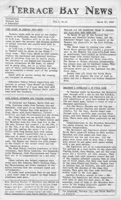 Terrace Bay News, 17 Mar 1960