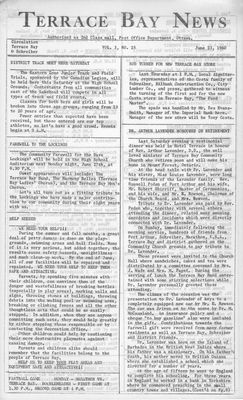 Terrace Bay News, 23 Jun 1960