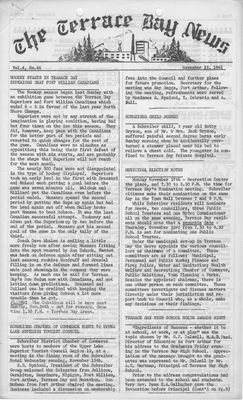 Terrace Bay News, 23 Nov 1961