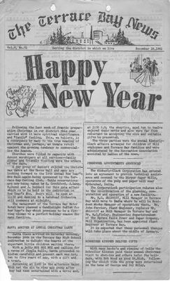 Terrace Bay News, 28 Dec 1961