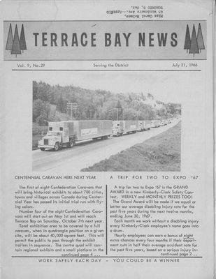 Terrace Bay News, 21 Jul 1966