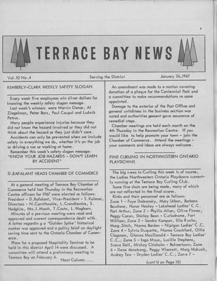 Terrace Bay News, 26 Jan 1967