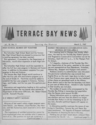 Terrace Bay News, 2 Mar 1967