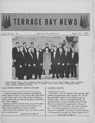 Terrace Bay News, 27 Apr 1967