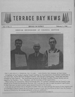 Terrace Bay News, 1 Feb 1968