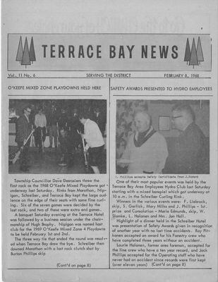 Terrace Bay News, 8 Feb 1968