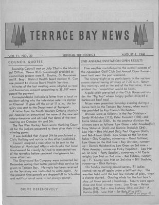 Terrace Bay News, 1 Aug 1968