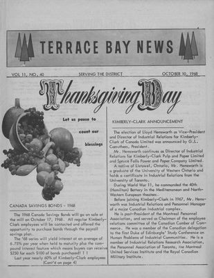 Terrace Bay News, 10 Oct 1968