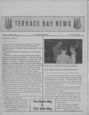 Terrace Bay News, 5 Jun 1969