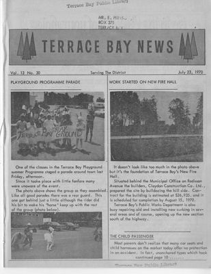Terrace Bay News, 23 Jul 1970