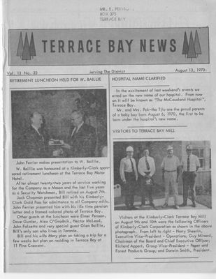 Terrace Bay News, 13 Aug 1970