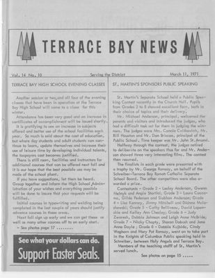 Terrace Bay News, 11 Mar 1971