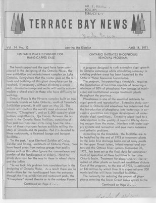 Terrace Bay News, 14 Apr 1971