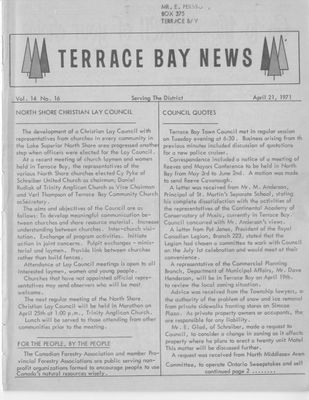 Terrace Bay News, 21 Apr 1971