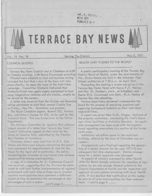 Terrace Bay News, 5 May 1971