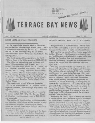 Terrace Bay News, 12 May 1971