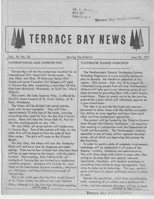 Terrace Bay News, 23 Jun 1971