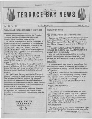 Terrace Bay News, 28 Jul 1971