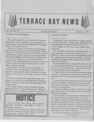 Terrace Bay News, 6 Oct 1971