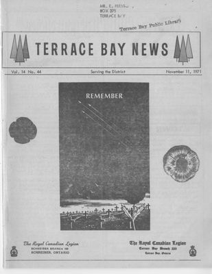 Terrace Bay News, 11 Nov 1971