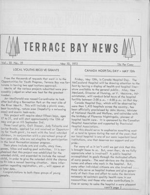 Terrace Bay News, 10 May 1972