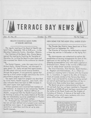 Terrace Bay News, 12 Oct 1972