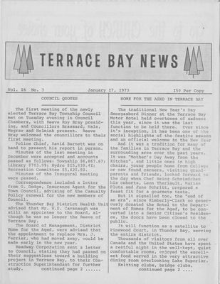 Terrace Bay News, 17 Jan 1973