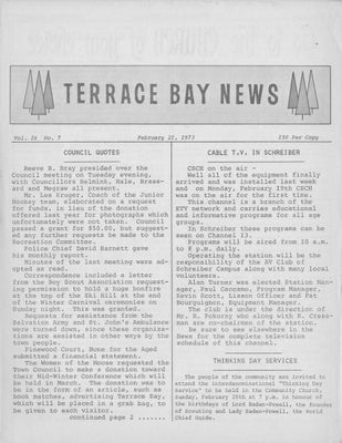 Terrace Bay News, 21 Feb 1973