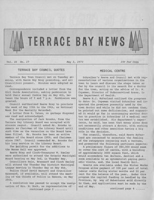 Terrace Bay News, 2 May 1973