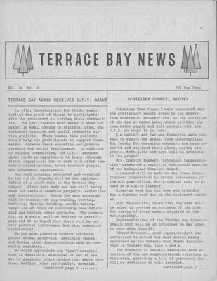 Terrace Bay News, 24 May 1973