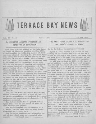 Terrace Bay News, 6 Jun 1973