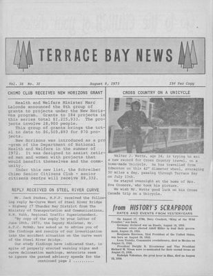 Terrace Bay News, 9 Aug 1973