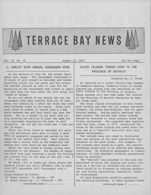 Terrace Bay News, 15 Aug 1973