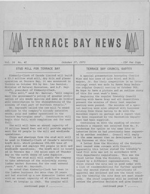 Terrace Bay News, 17 Oct 1973