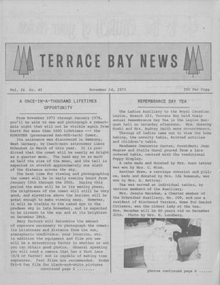 Terrace Bay News, 14 Nov 1973