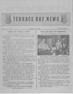 Terrace Bay News, 16 Jan 1974