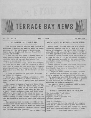 Terrace Bay News, 15 May 1974