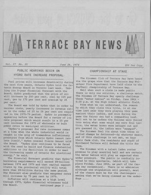 Terrace Bay News, 26 Jun 1974