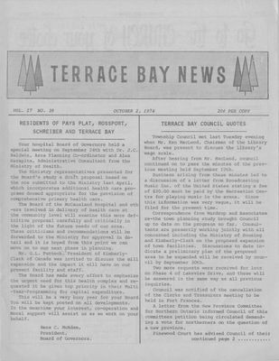 Terrace Bay News, 2 Oct 1974