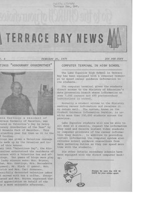 Terrace Bay News, 26 Feb 1975